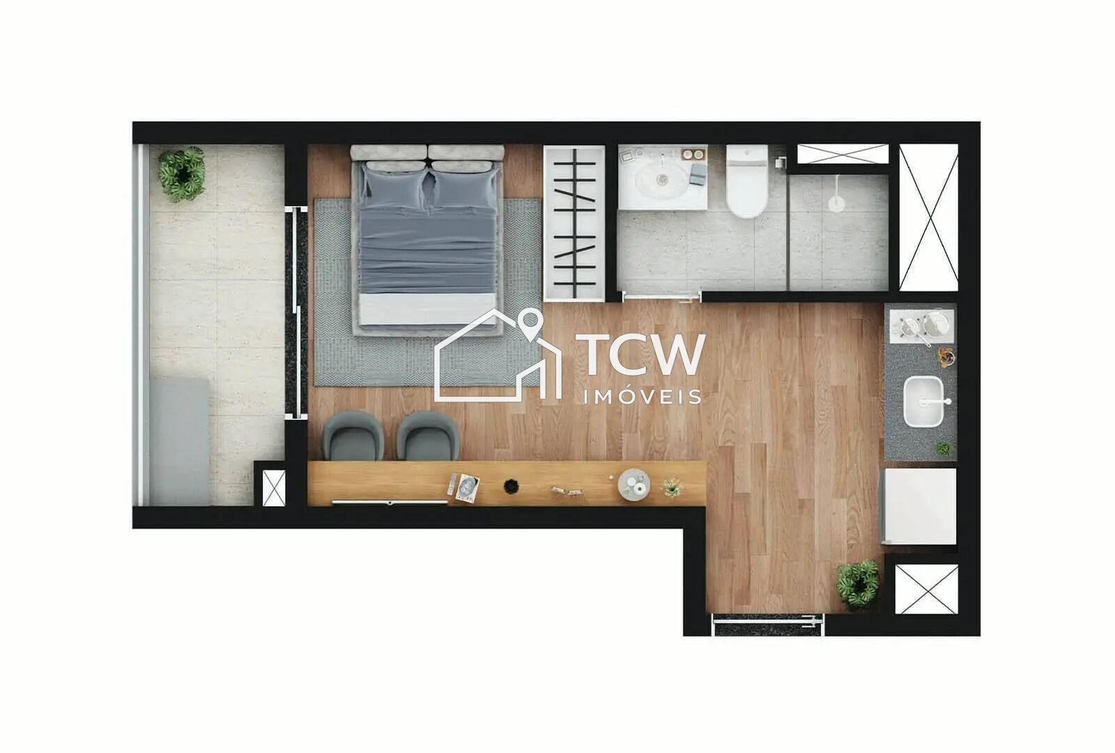 Apartamento, 1 quarto, 24 m² - Foto 8