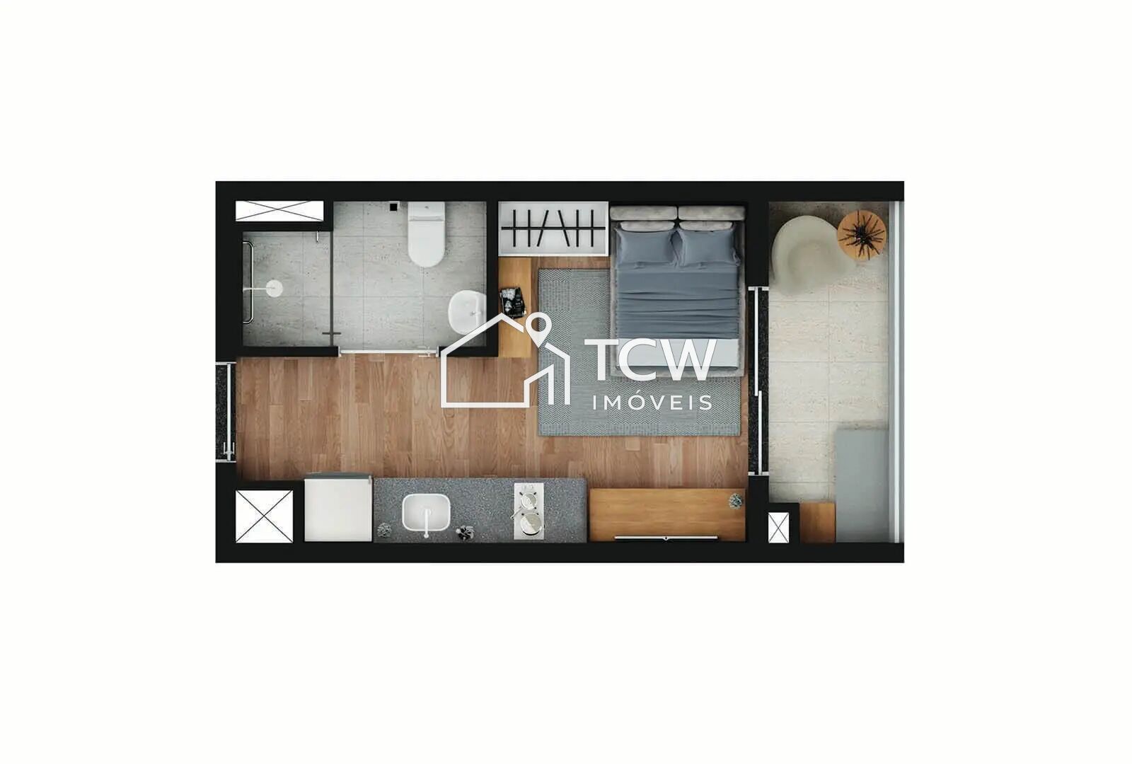 Apartamento, 1 quarto, 24 m² - Foto 6