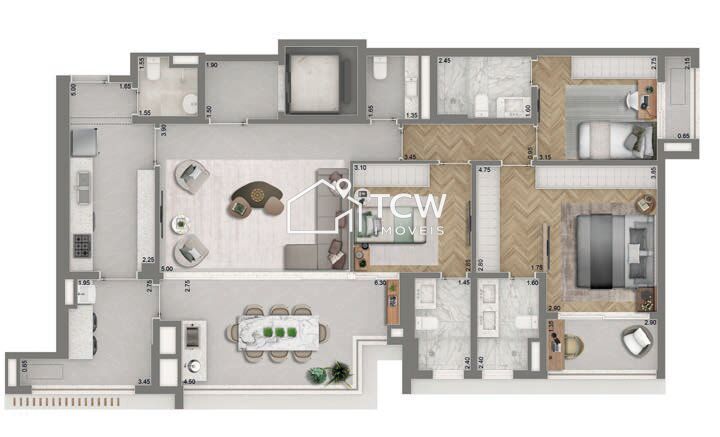 Apartamento, 3 quartos, 139 m² - Foto 14