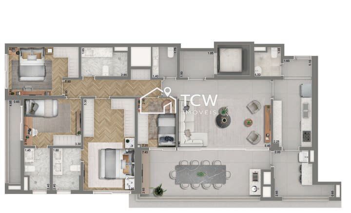Apartamento, 3 quartos, 139 m² - Foto 15