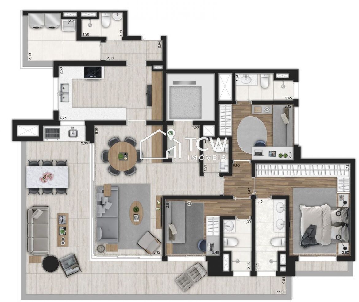 Apartamento, 3 quartos, 153 m² - Foto 16