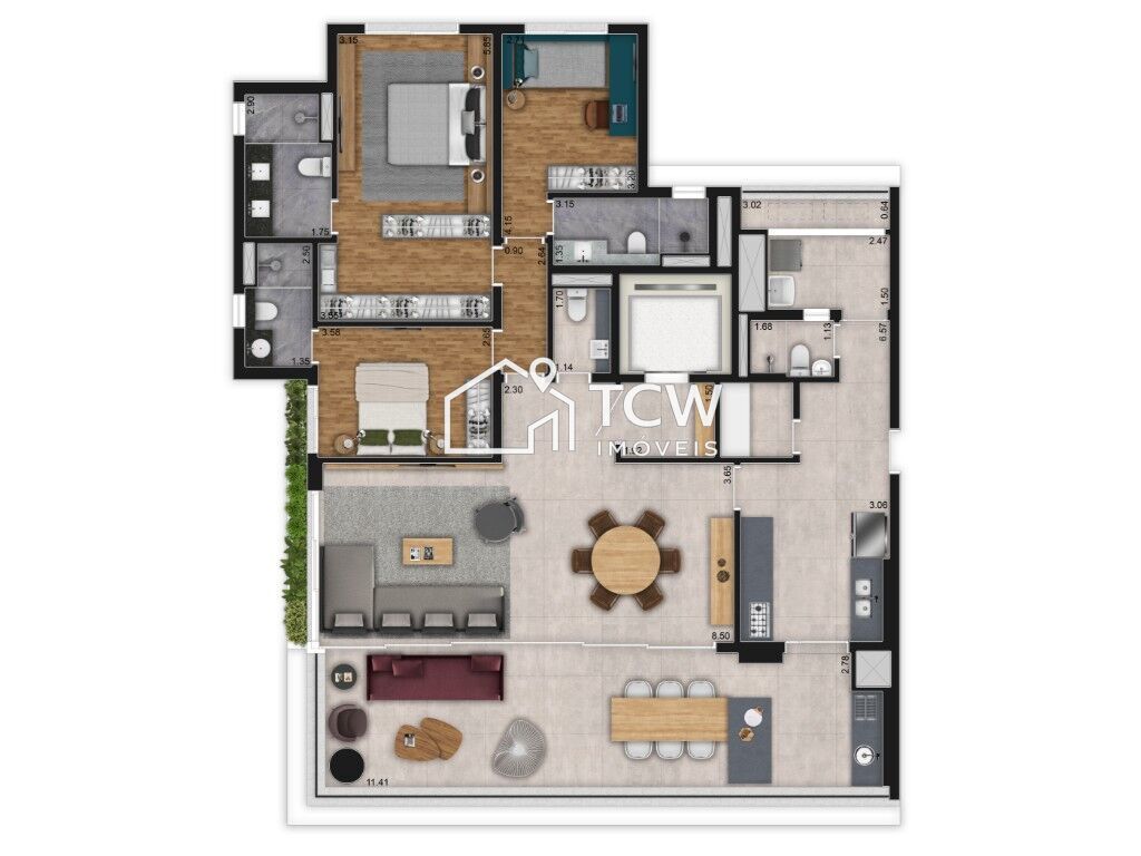Apartamento, 3 quartos, 181 m² - Foto 19