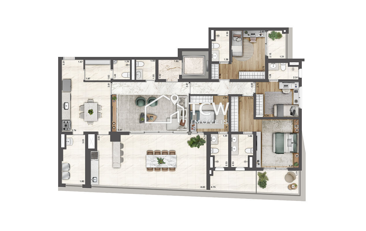 Apartamento, 3 quartos, 162 m² - Foto 19