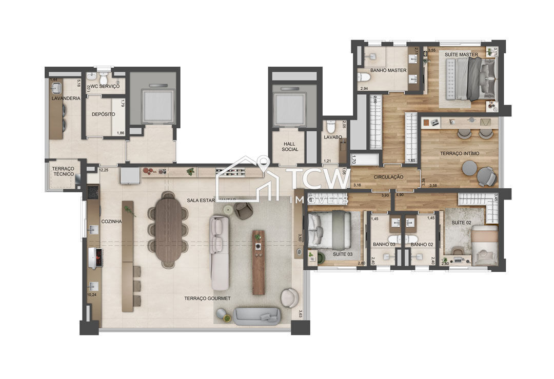Apartamento, 3 quartos, 201 m² - Foto 10