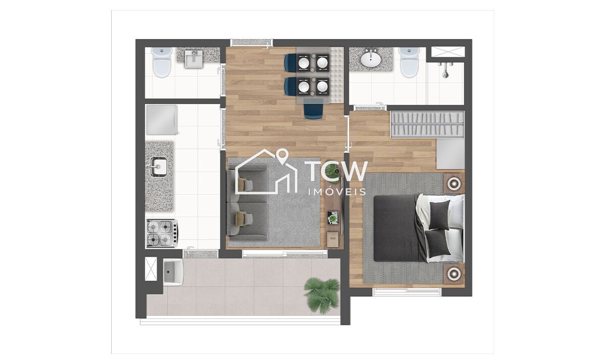 Apartamento, 1 quarto, 41 m² - Foto 19