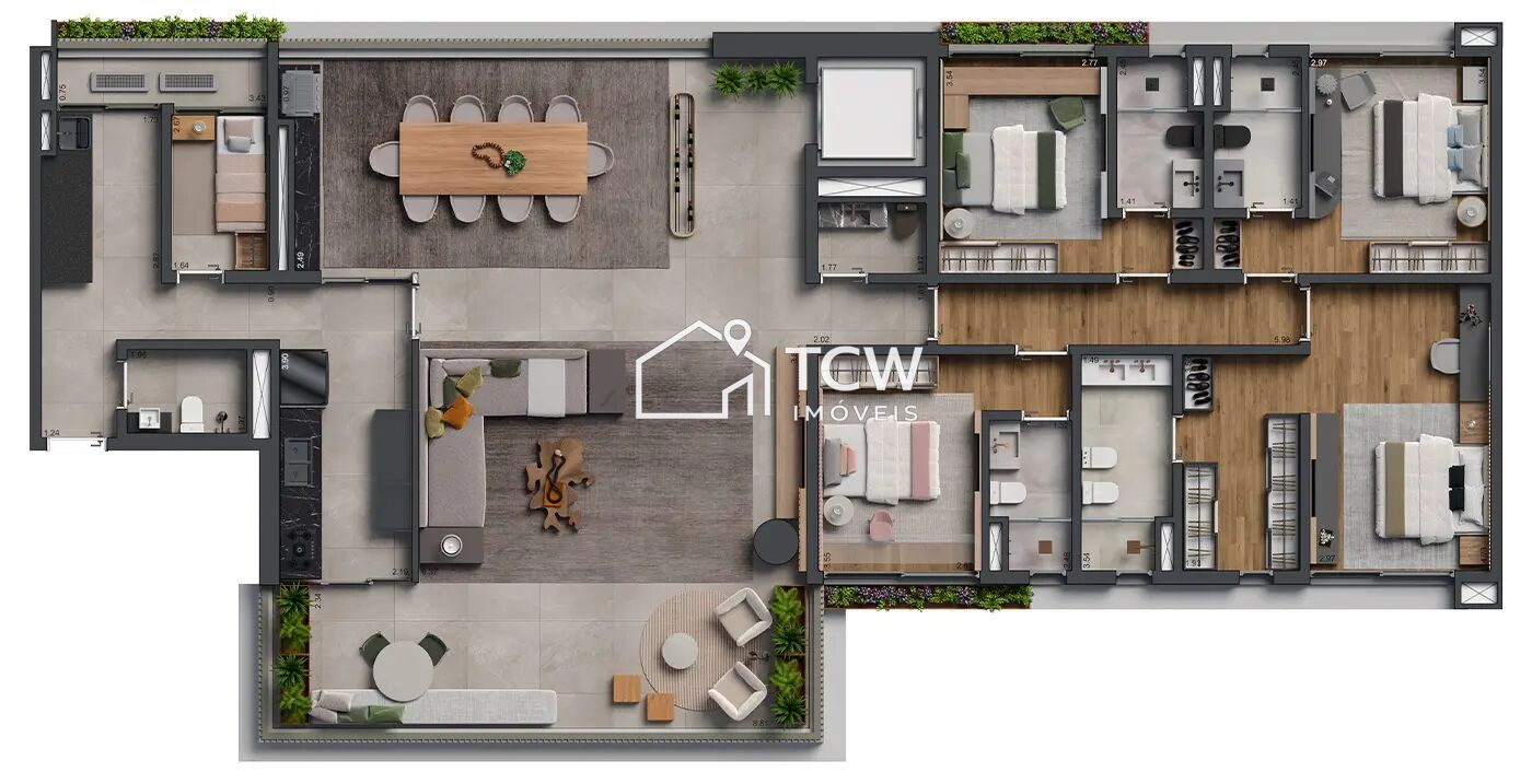 Apartamento, 3 quartos, 198 m² - Foto 10