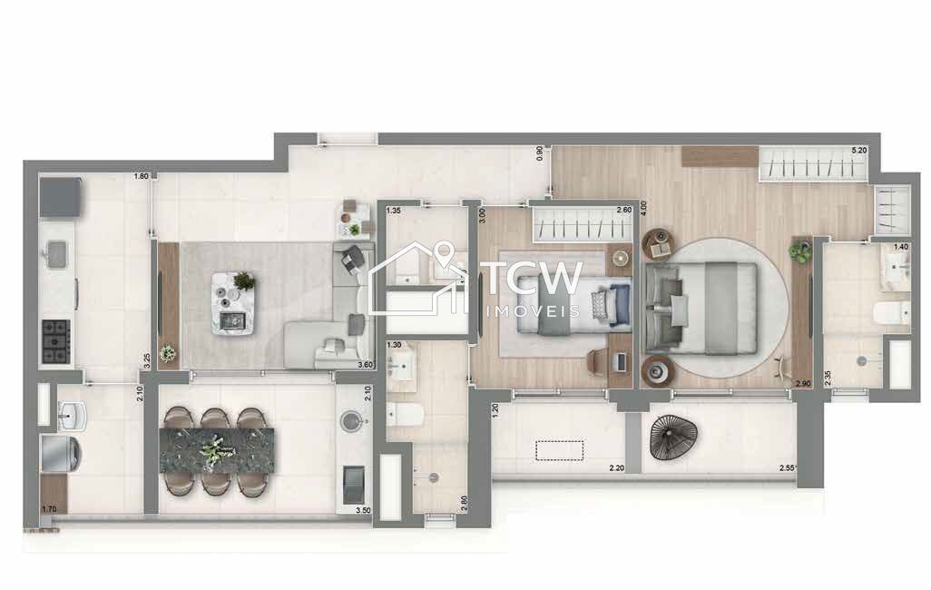 Apartamento, 2 quartos, 76 m² - Foto 10