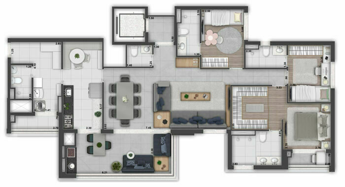 Apartamento, 3 quartos, 145 m² - Foto 20