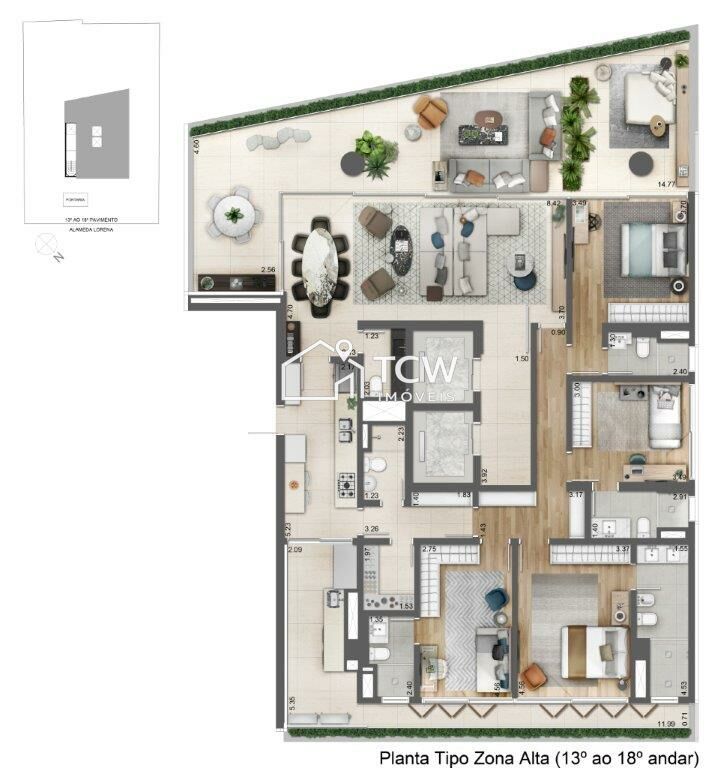 Apartamento, 4 quartos, 263 m² - Foto 20
