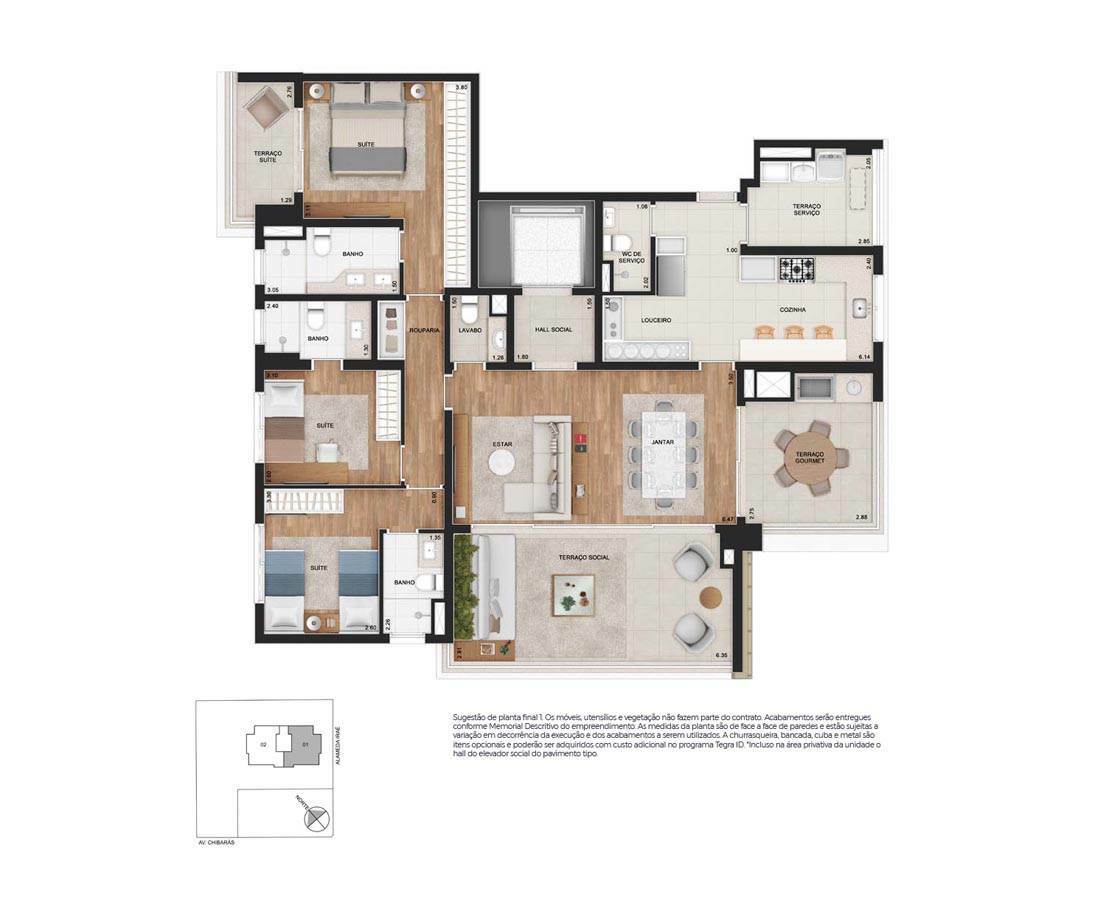 Apartamento, 3 quartos, 157 m² - Foto 22