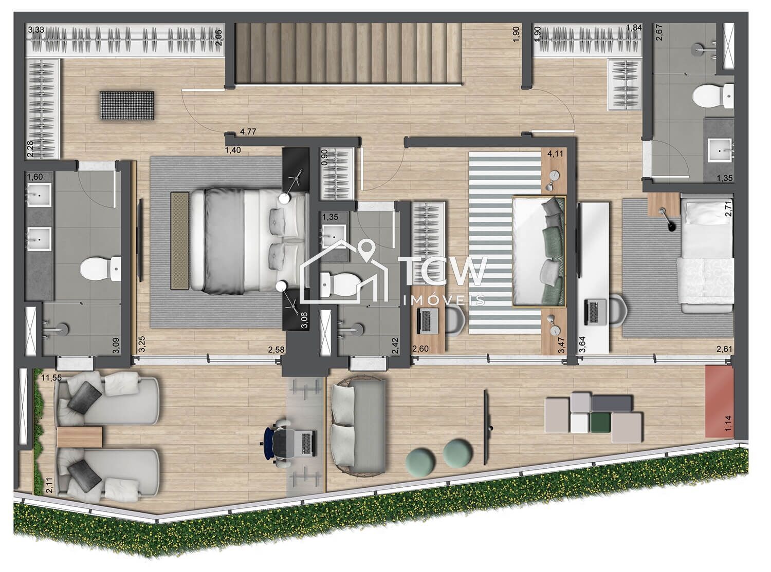 Apartamento, 3 quartos, 196 m² - Foto 22