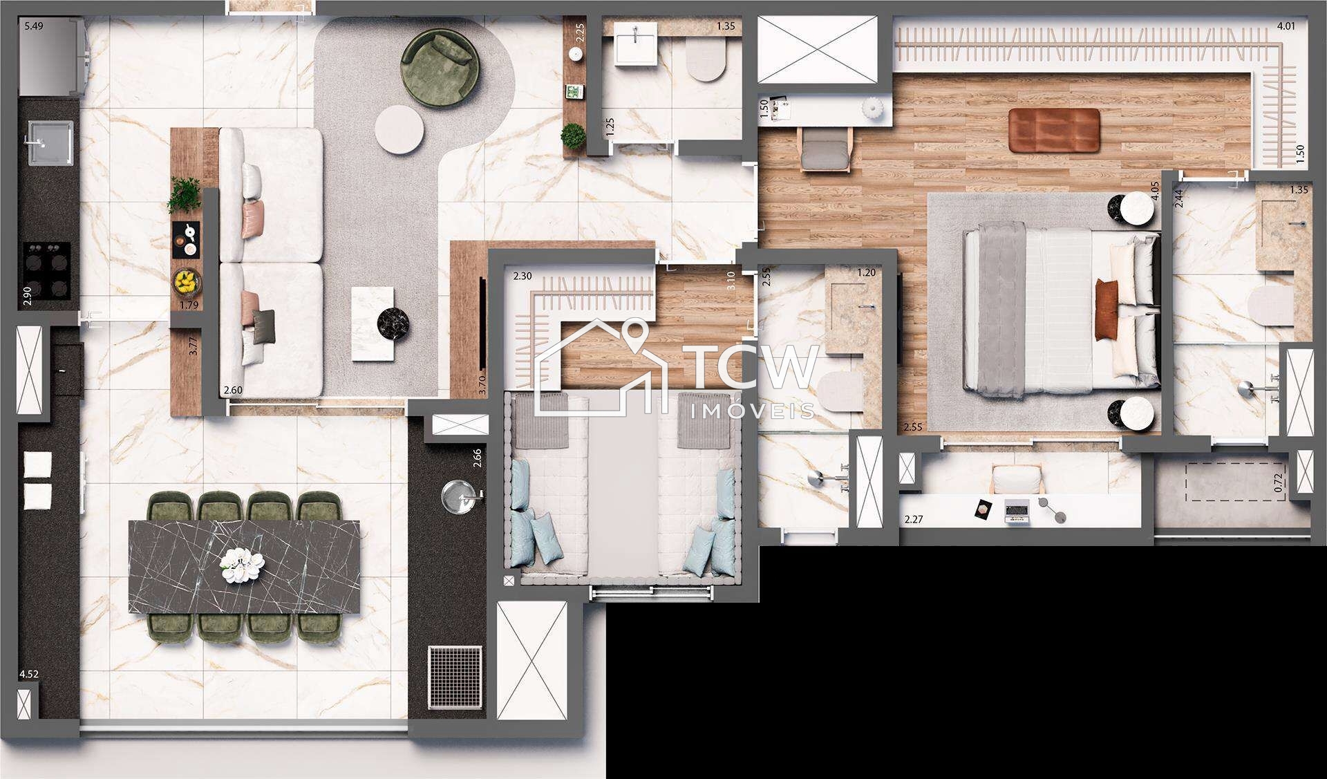 Apartamento, 3 quartos, 100 m² - Foto 17