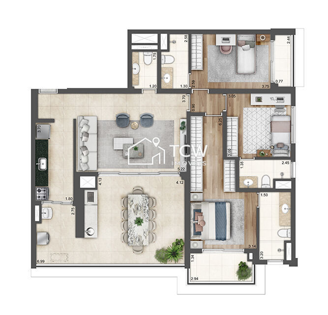 Apartamento, 3 quartos, 126 m² - Foto 14