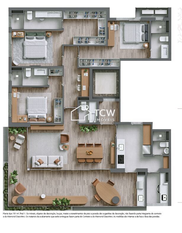 Apartamento, 3 quartos, 151 m² - Foto 12