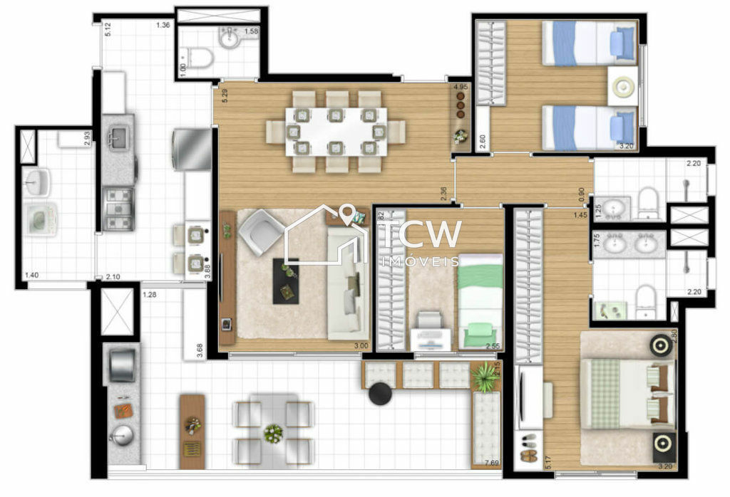 Apartamento, 3 quartos, 106 m² - Foto 24