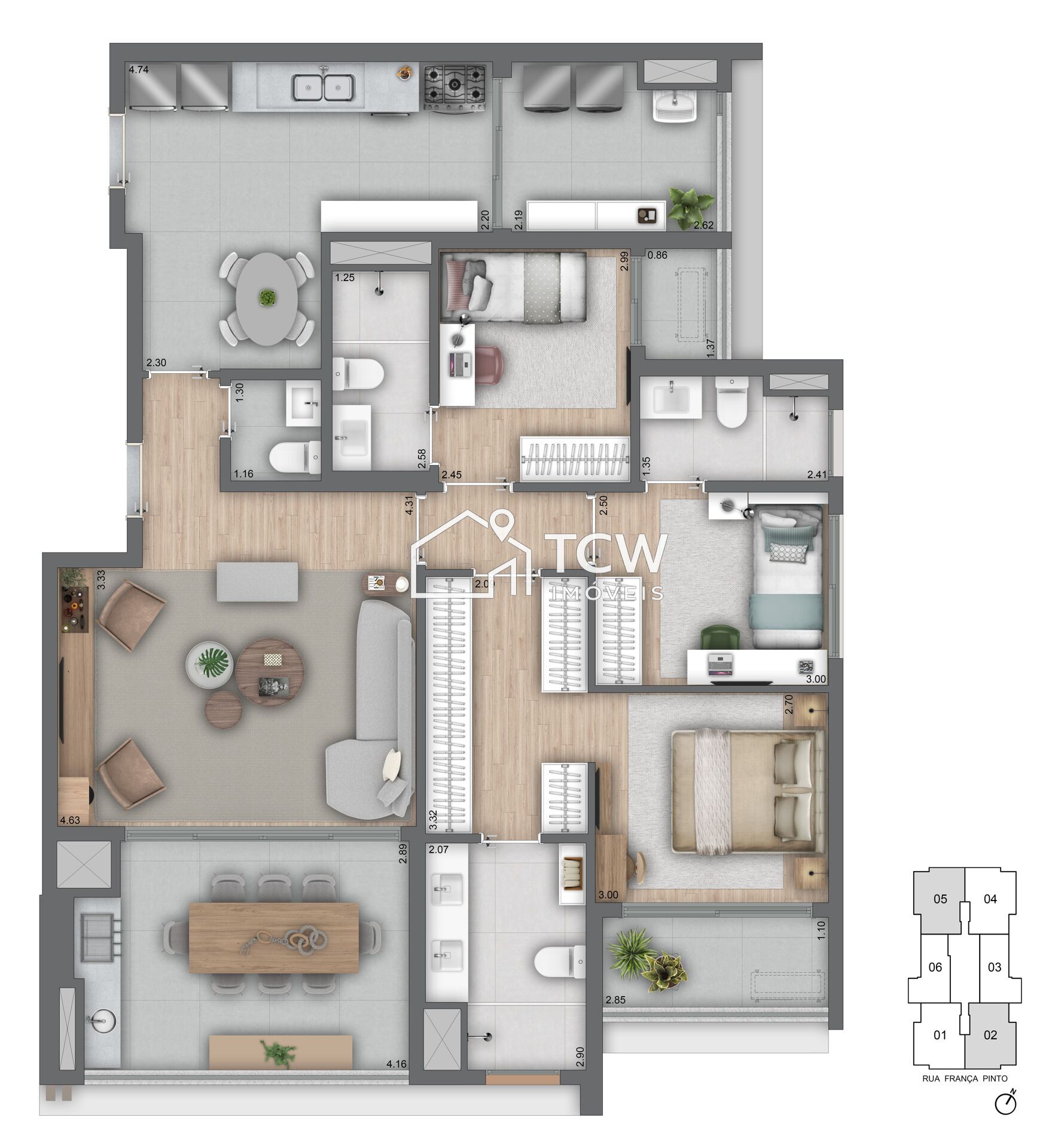 Apartamento, 3 quartos, 125 m² - Foto 18
