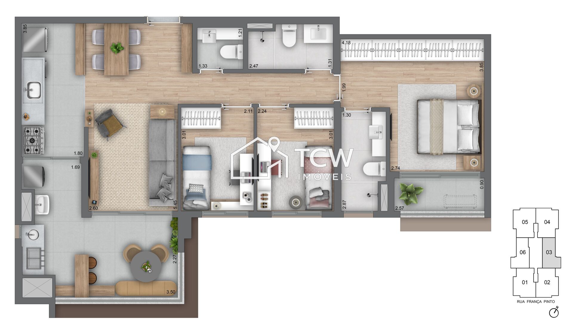 Apartamento, 3 quartos, 125 m² - Foto 17