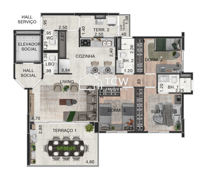 Apartamento, 3 quartos, 95 m² - Foto 14