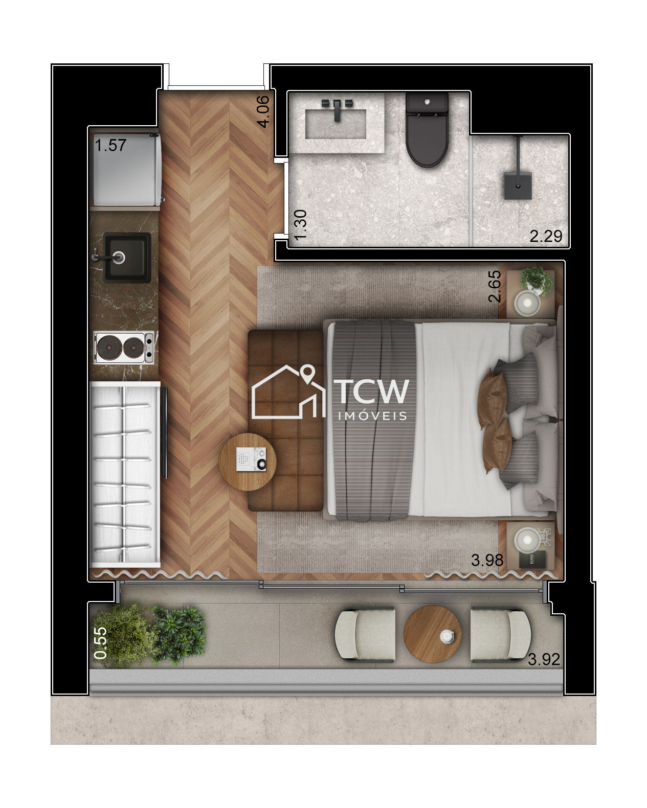 Apartamento, 1 quarto, 21 m² - Foto 16