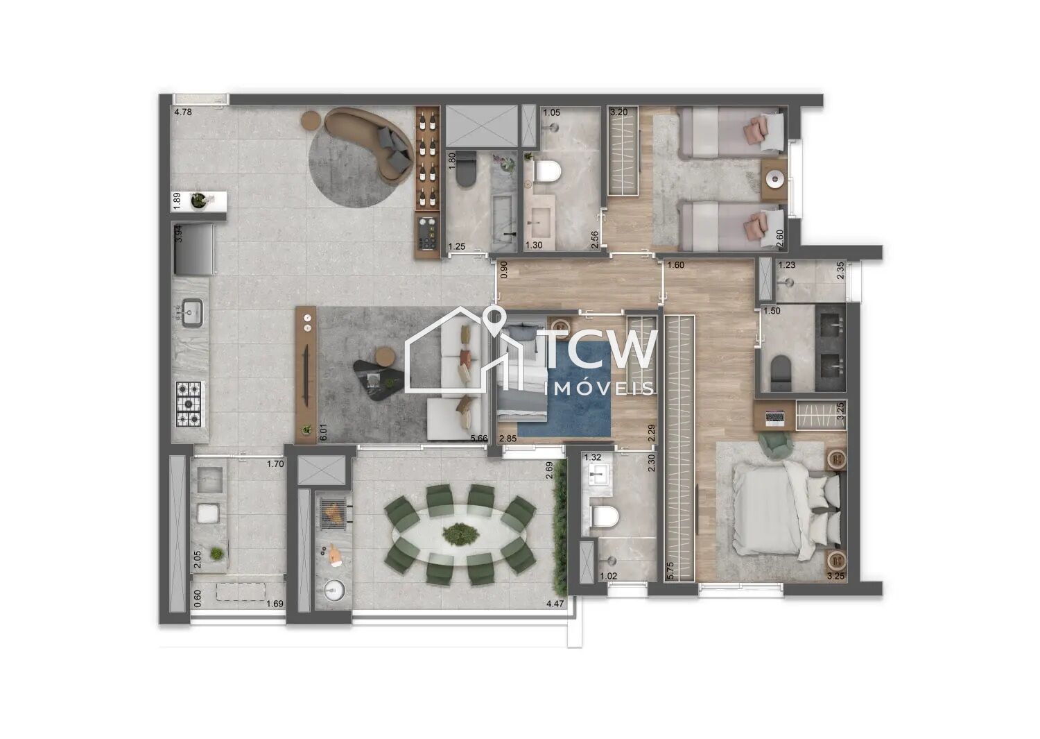 Apartamento, 3 quartos, 106 m² - Foto 15