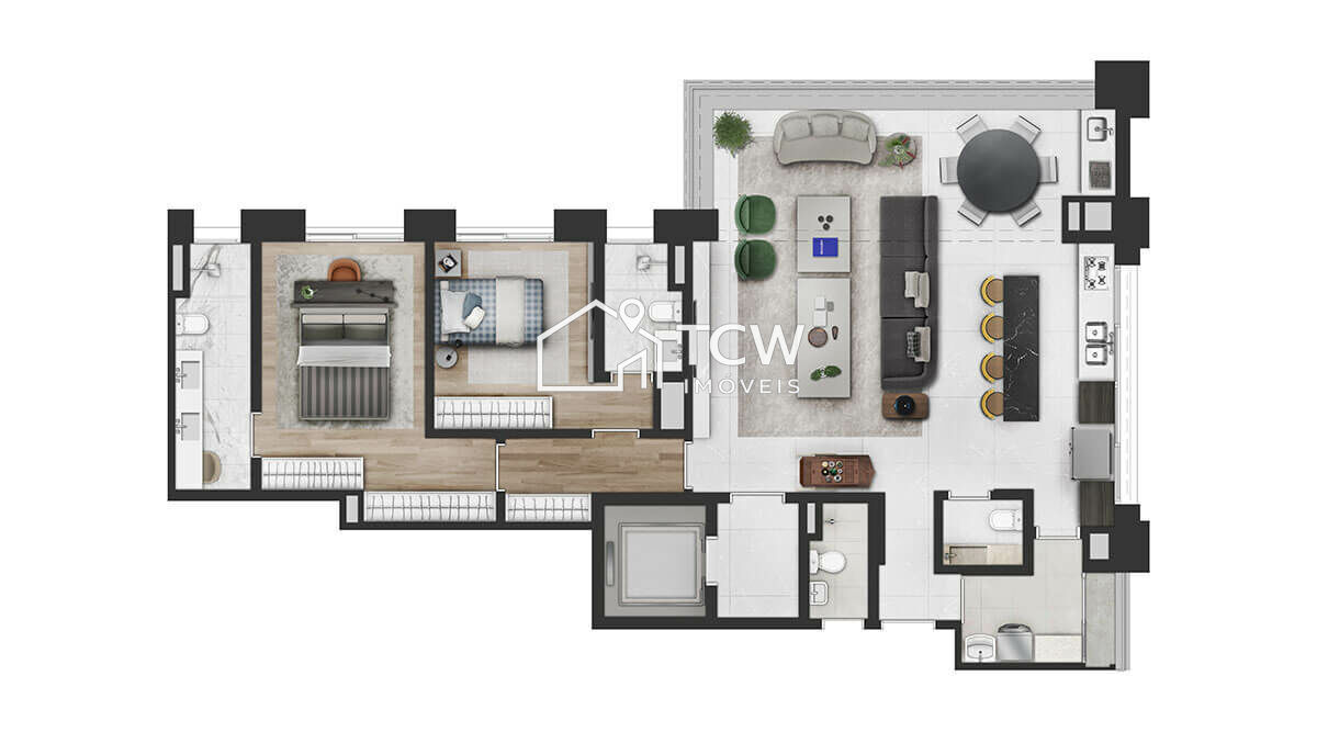 Apartamento, 2 quartos, 134 m² - Foto 15
