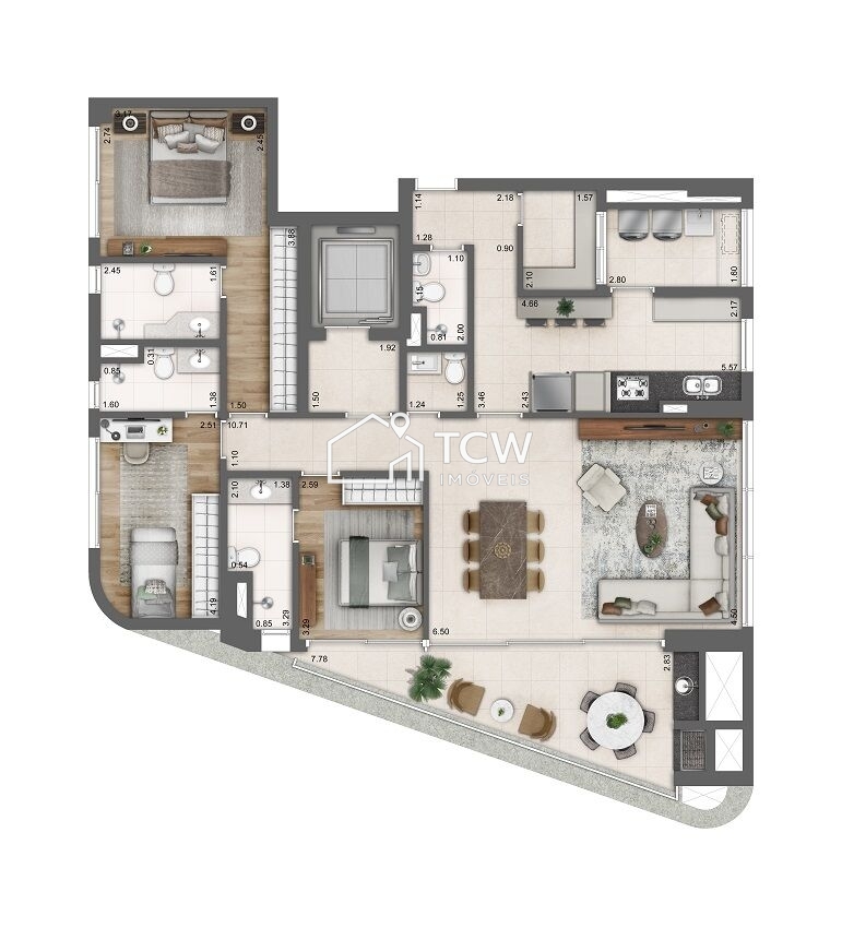 Apartamento, 3 quartos, 152 m² - Foto 10