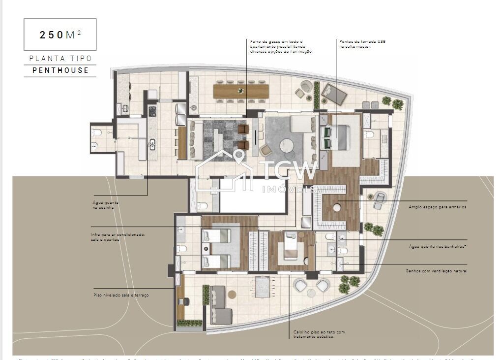 Cobertura, 4 quartos, 250 m² - Foto 27