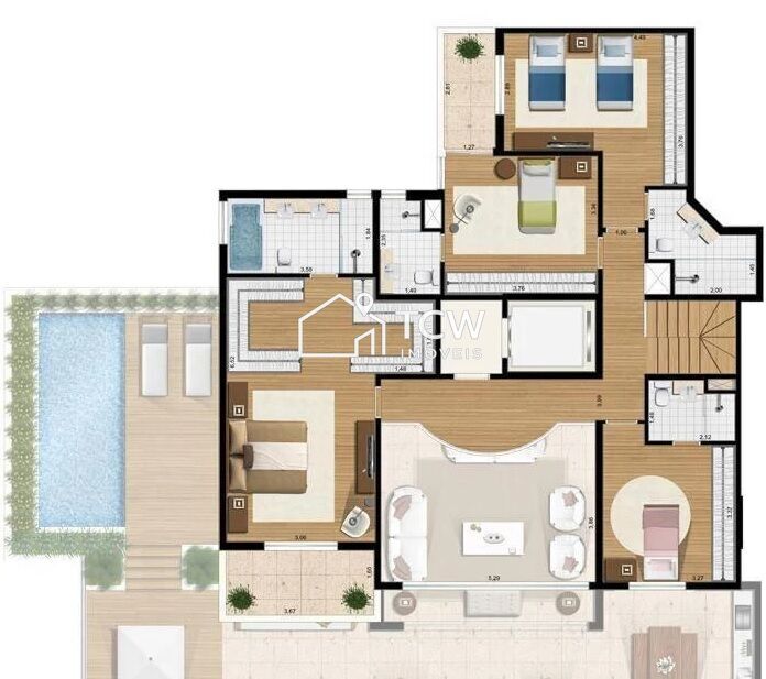 Cobertura, 4 quartos, 361 m² - Foto 15