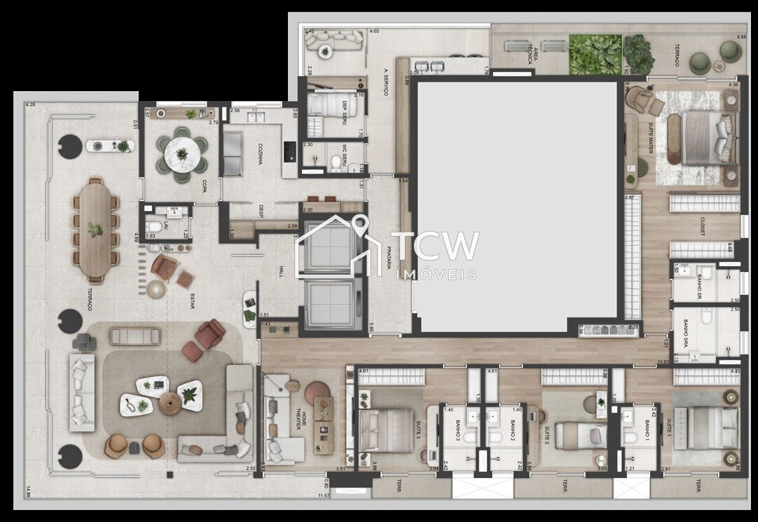 Apartamento, 4 quartos, 368 m² - Foto 10