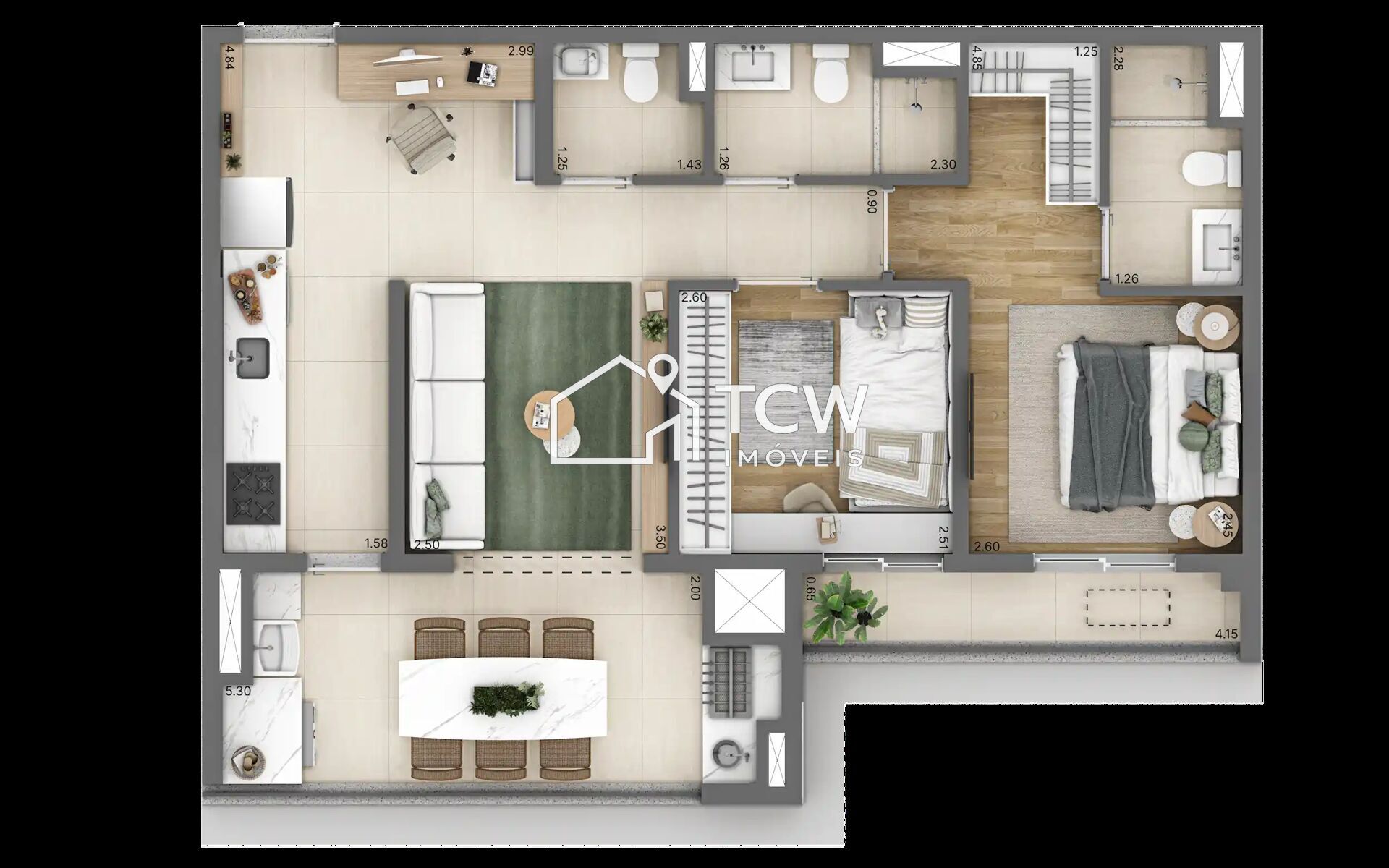 Apartamento, 2 quartos, 65 m² - Foto 20