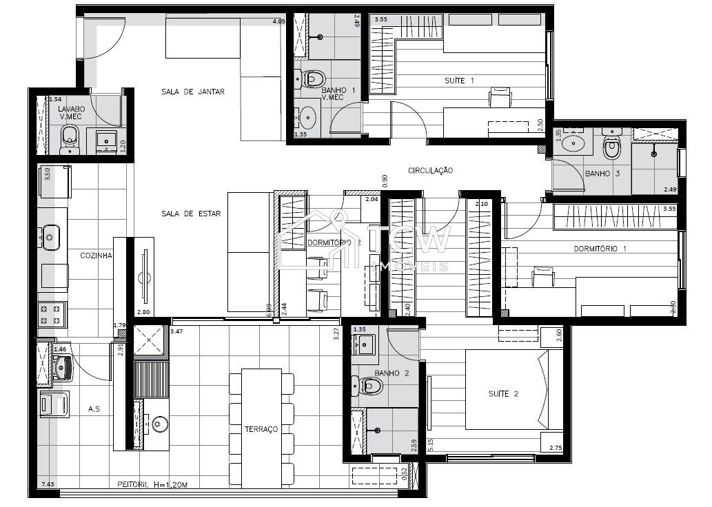 Apartamento, 3 quartos, 109 m² - Foto 13