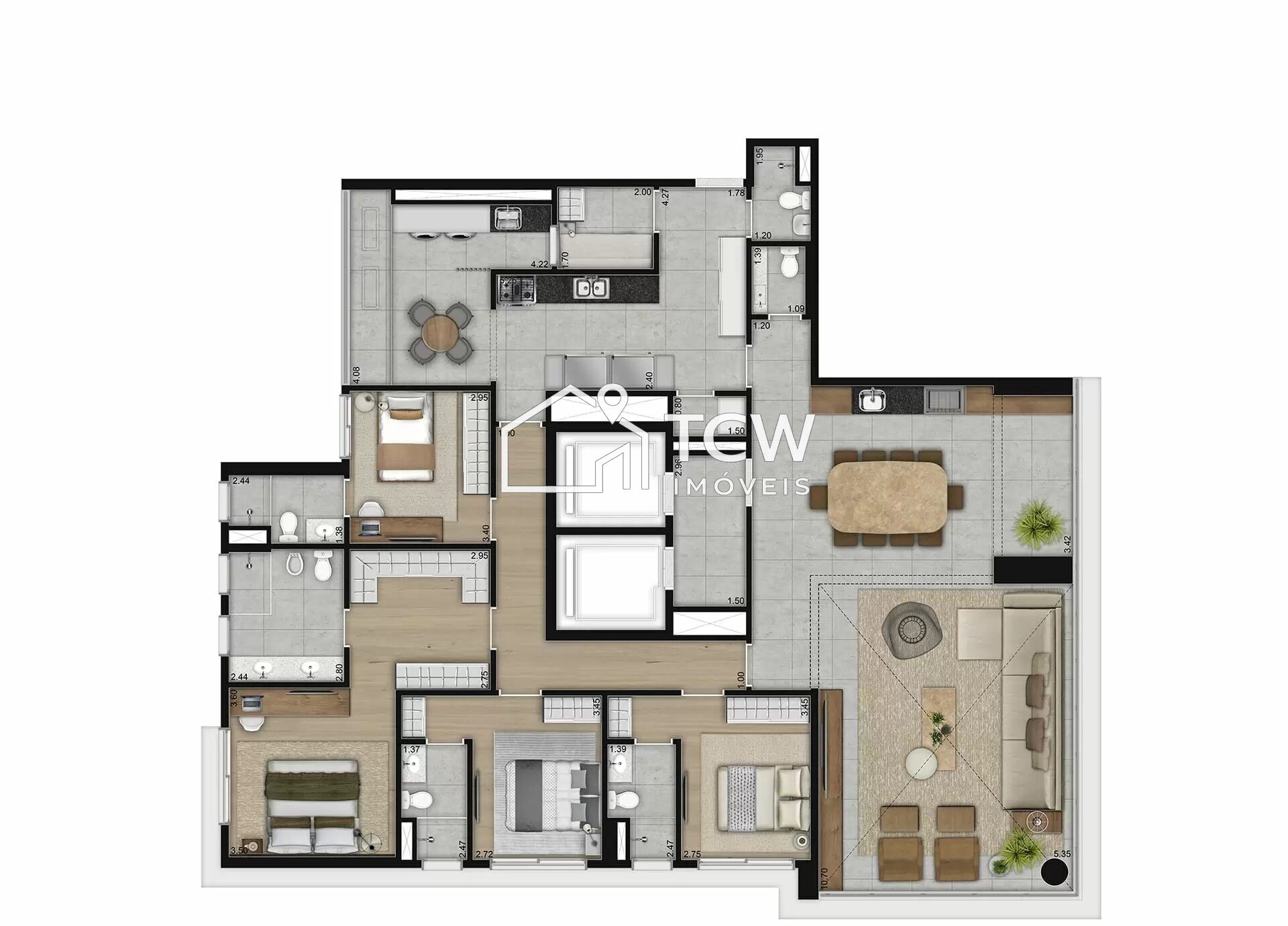 Apartamento, 4 quartos, 220 m² - Foto 24