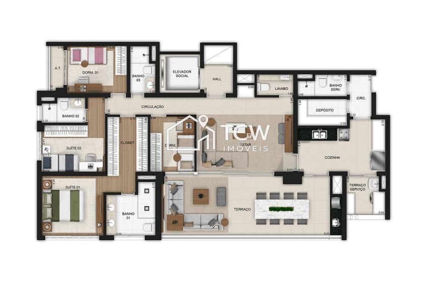 Apartamento, 3 quartos, 162 m² - Foto 18