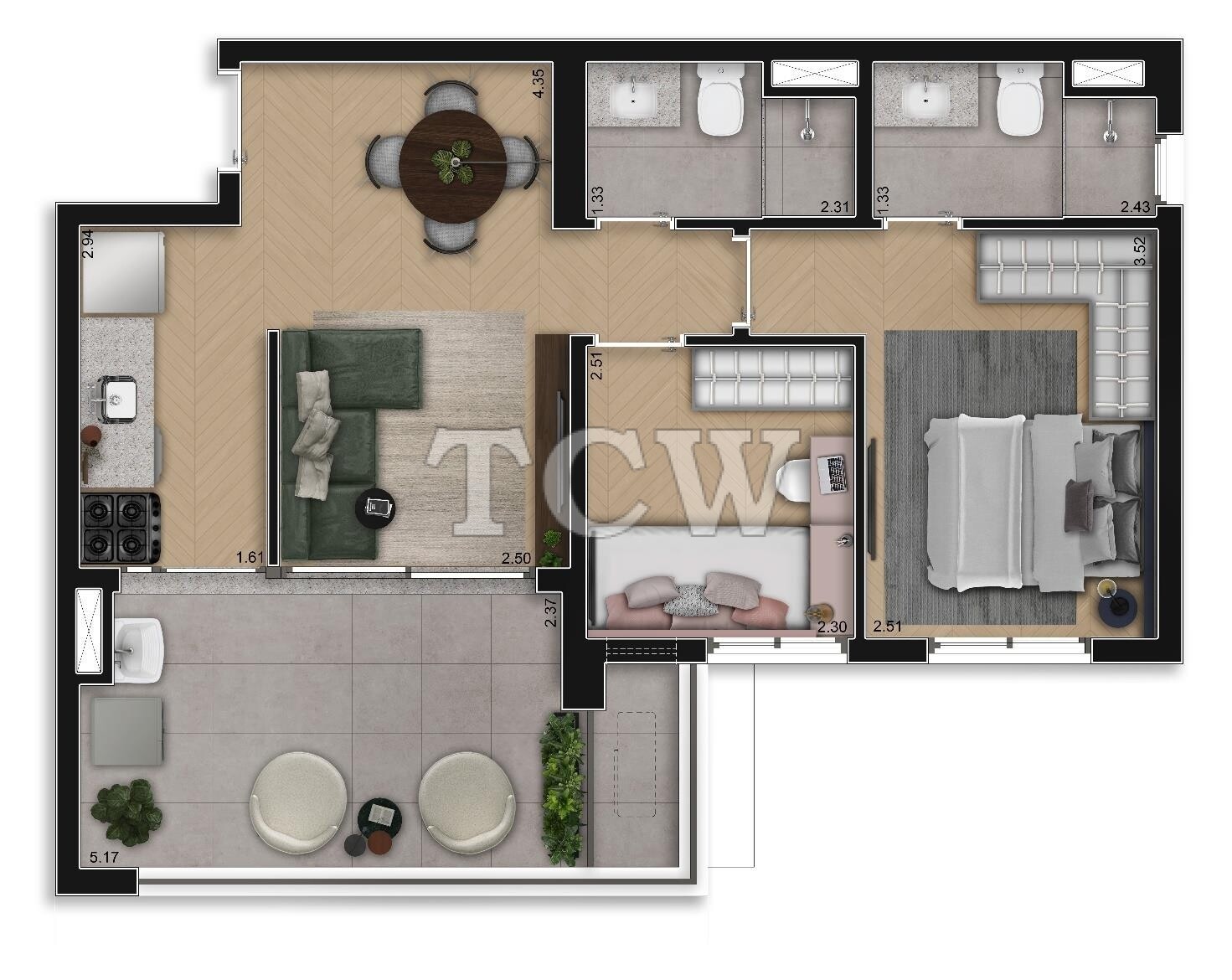 Apartamento à venda com 2 quartos, 60m² - Foto 18