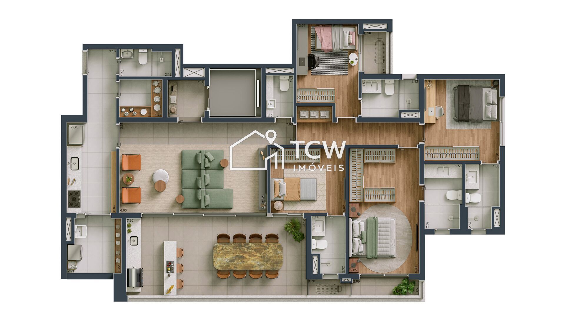 Apartamento, 4 quartos, 166 m² - Foto 20