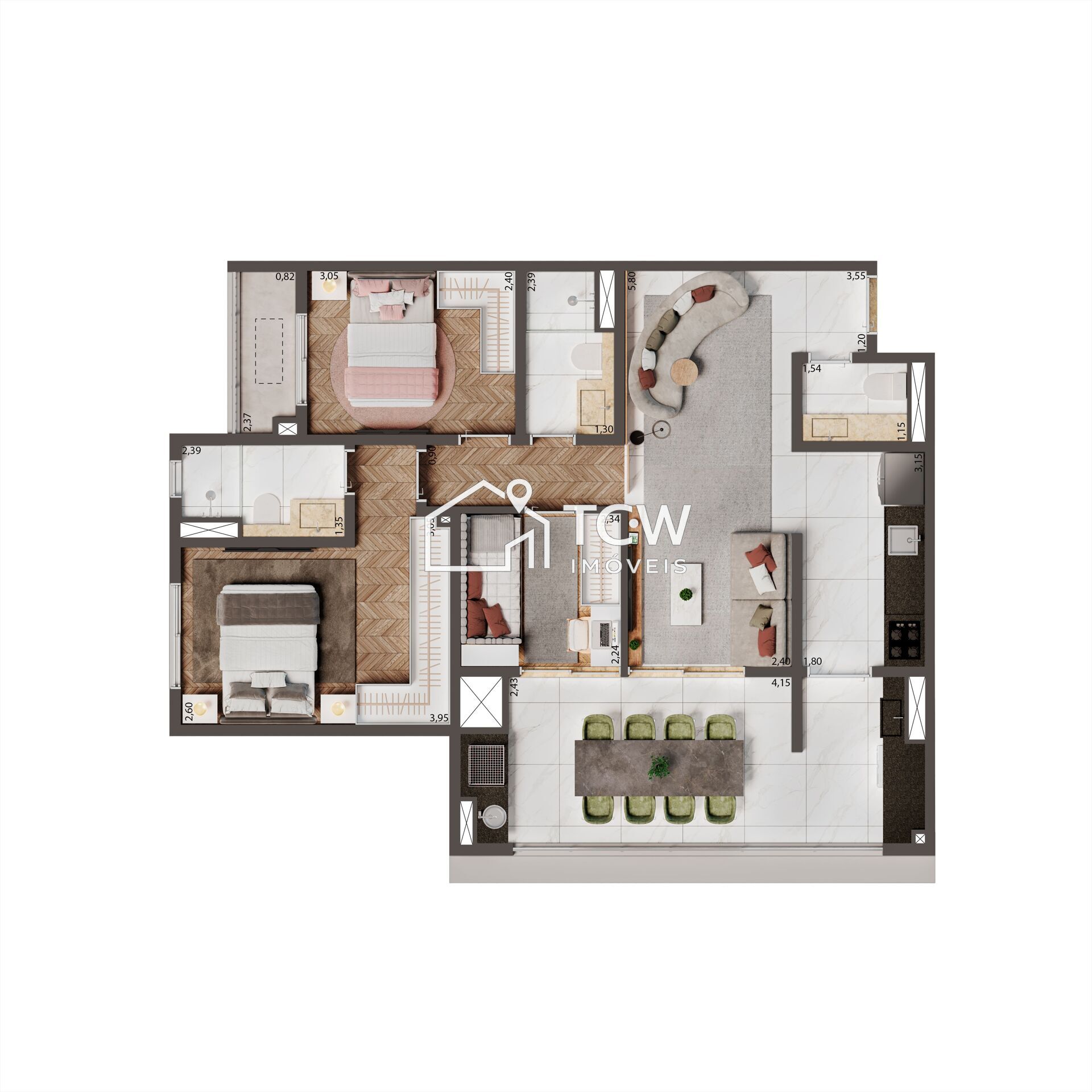 Apartamento, 2 quartos, 75 m² - Foto 16