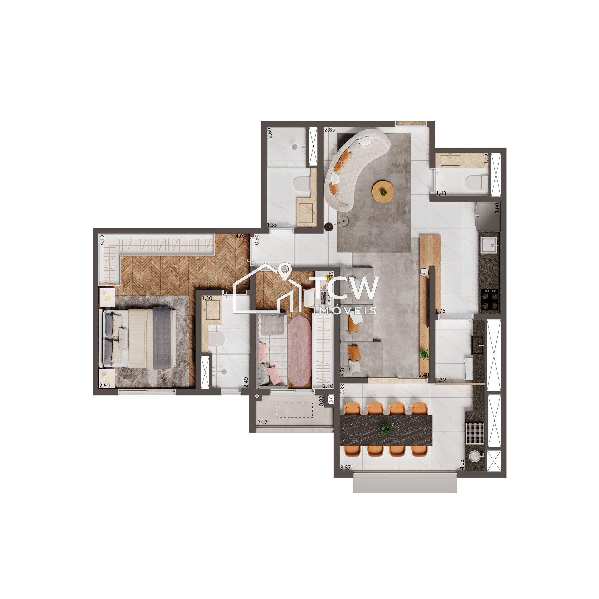 Apartamento, 2 quartos, 75 m² - Foto 15