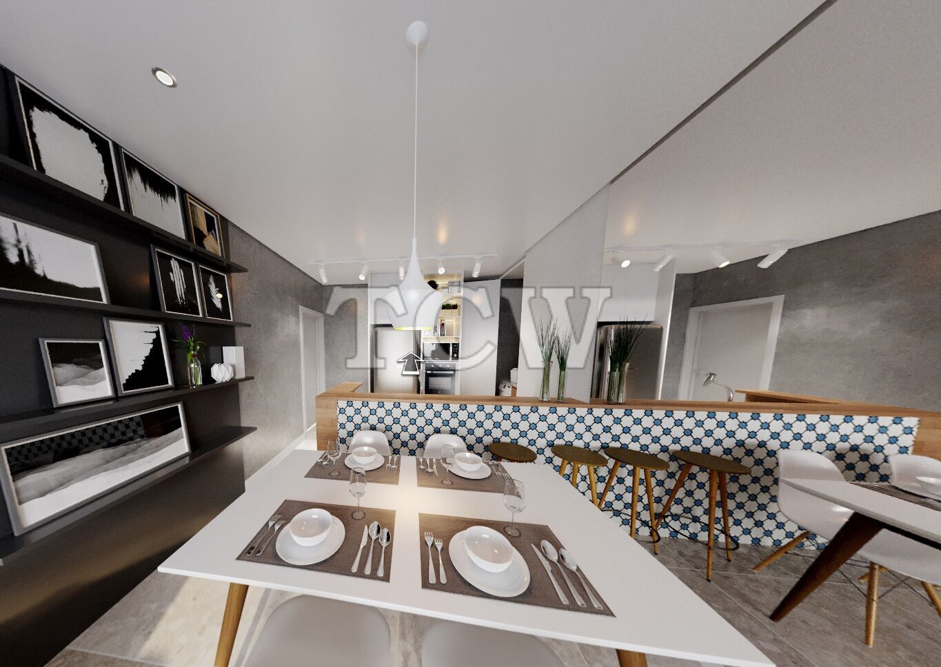 Apartamento à venda com 2 quartos, 54m² - Foto 3