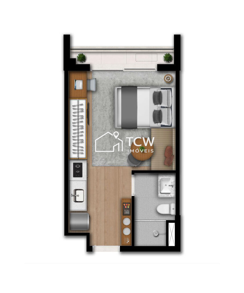Apartamento, 1 quarto, 24 m² - Foto 6