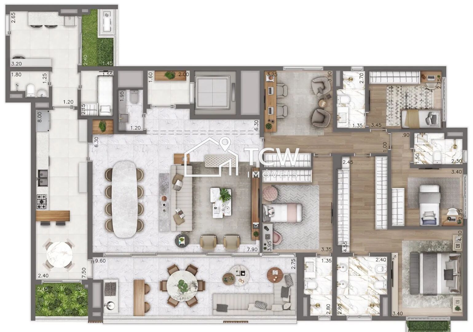 Apartamento, 4 quartos, 252 m² - Foto 28