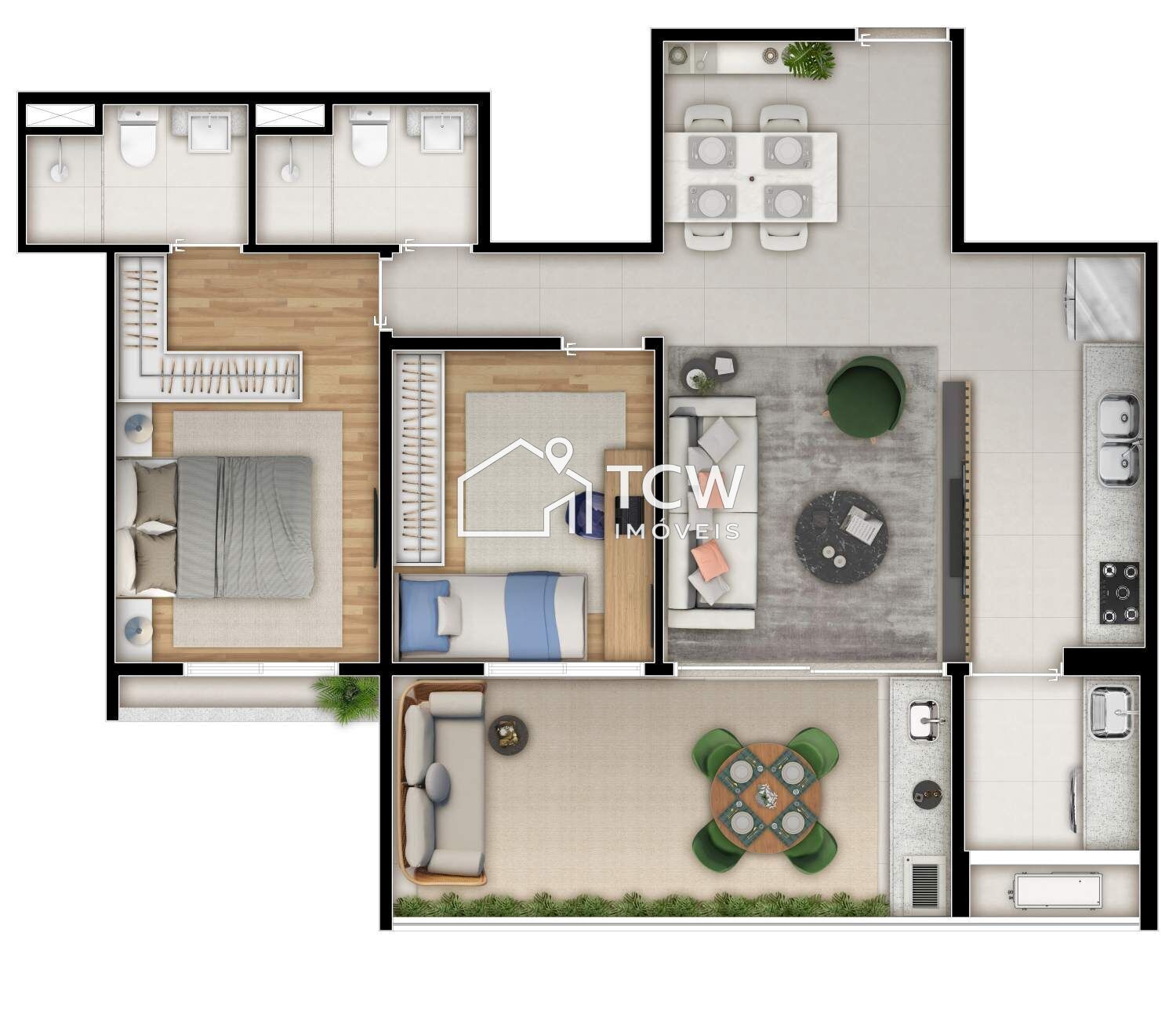 Apartamento, 2 quartos, 73 m² - Foto 16