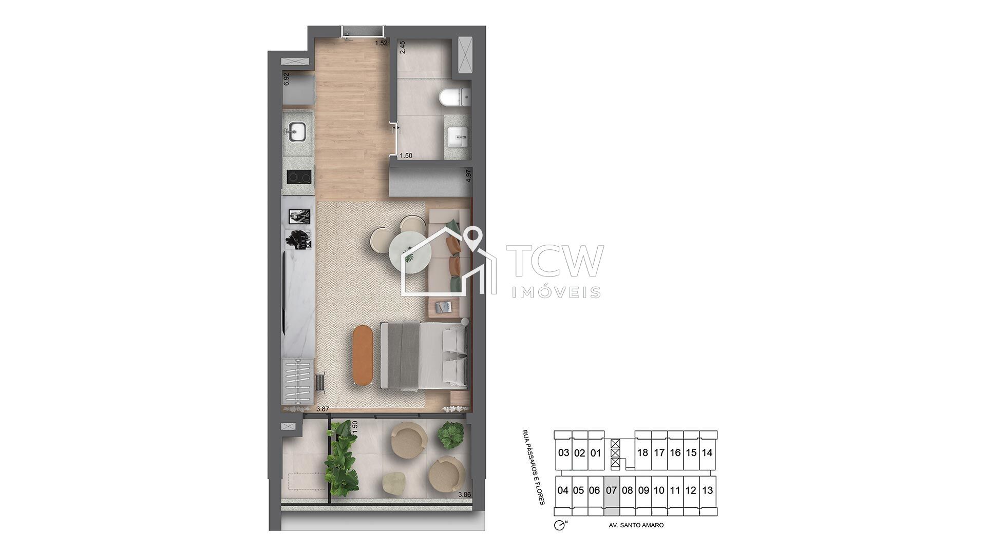Apartamento, 1 quarto, 41 m² - Foto 9