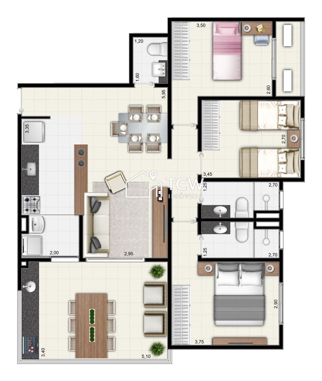 Apartamento, 3 quartos, 105 m² - Foto 30