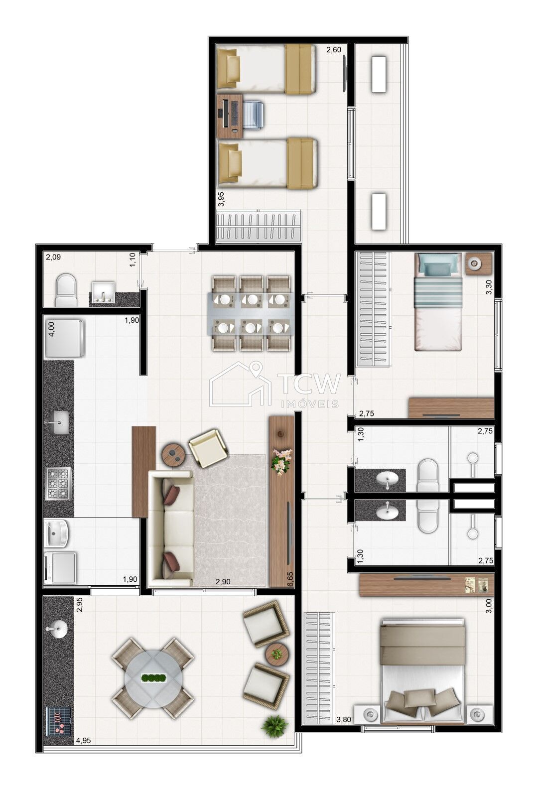 Apartamento, 3 quartos, 105 m² - Foto 31