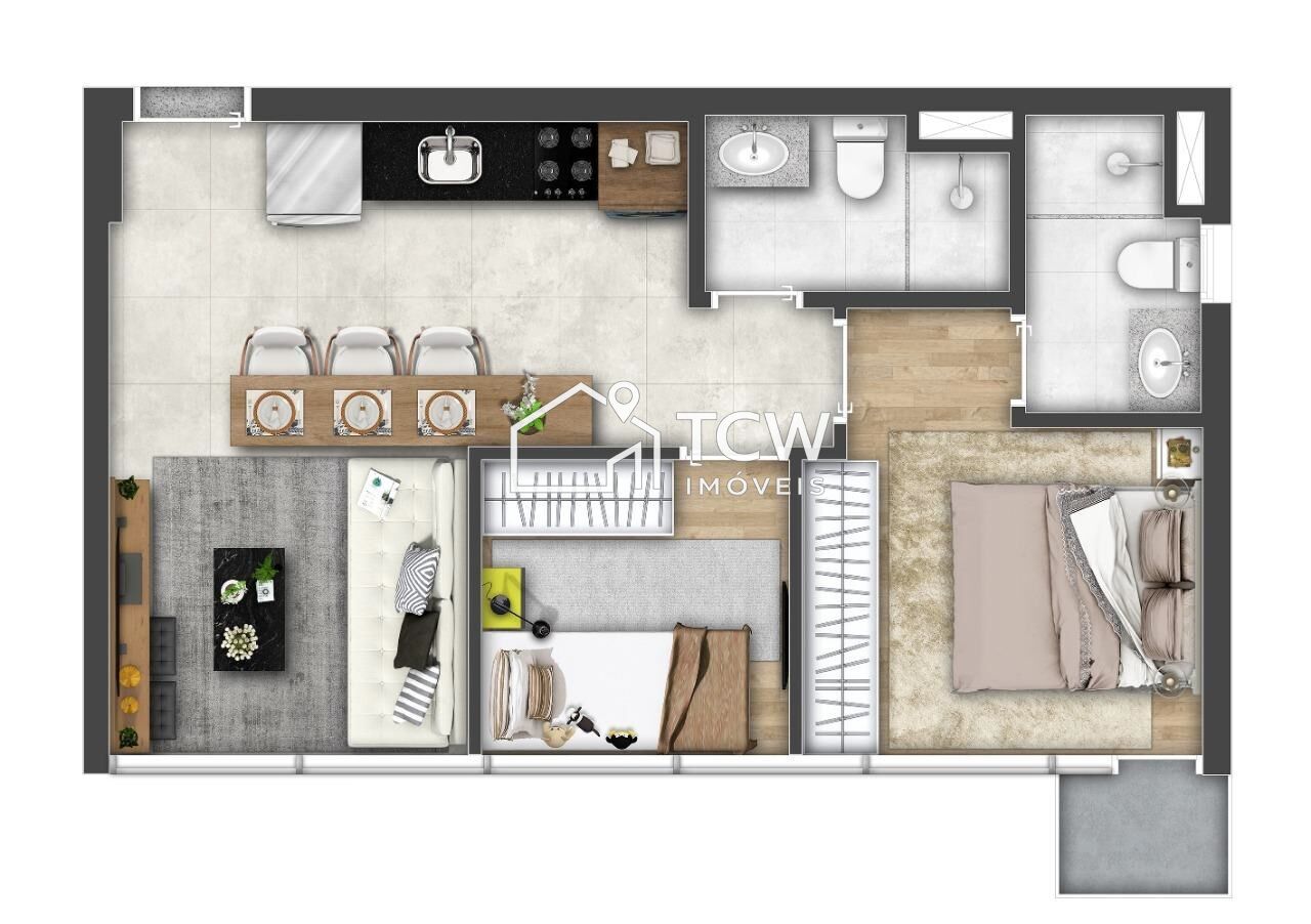 Apartamento, 1 quarto - Foto 13