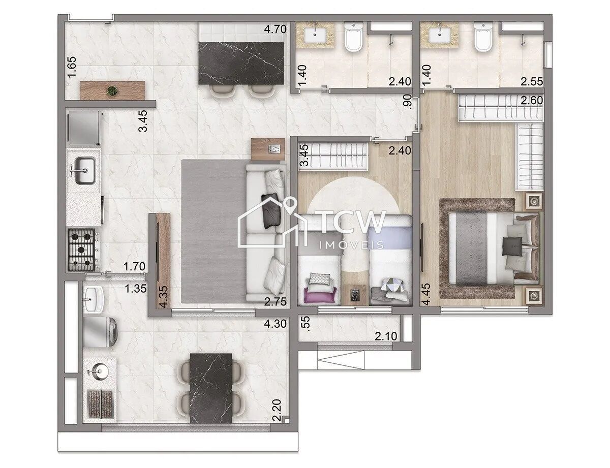 Apartamento, 2 quartos, 76 m² - Foto 26
