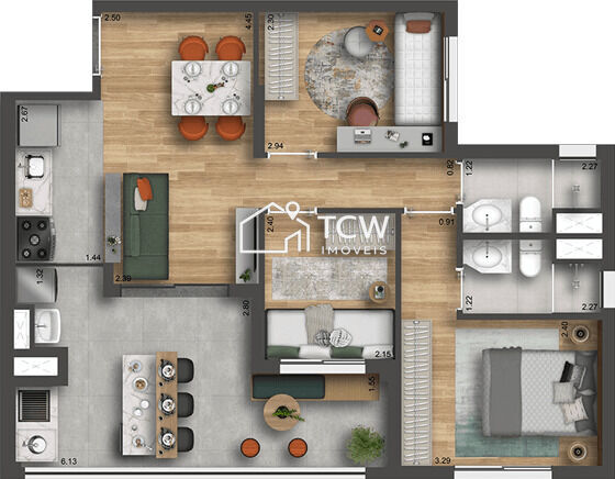 Apartamento, 2 quartos, 63 m² - Foto 11