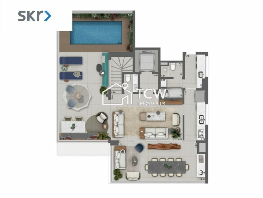 Cobertura, 3 quartos, 252 m² - Foto 12