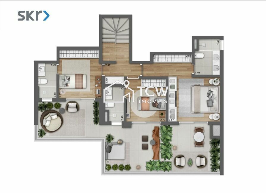 Cobertura, 3 quartos, 252 m² - Foto 13
