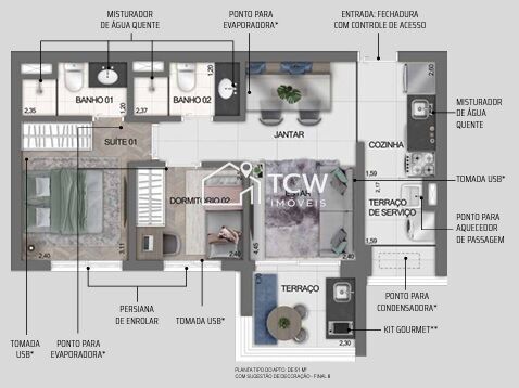 Apartamento, 2 quartos, 54 m² - Foto 17